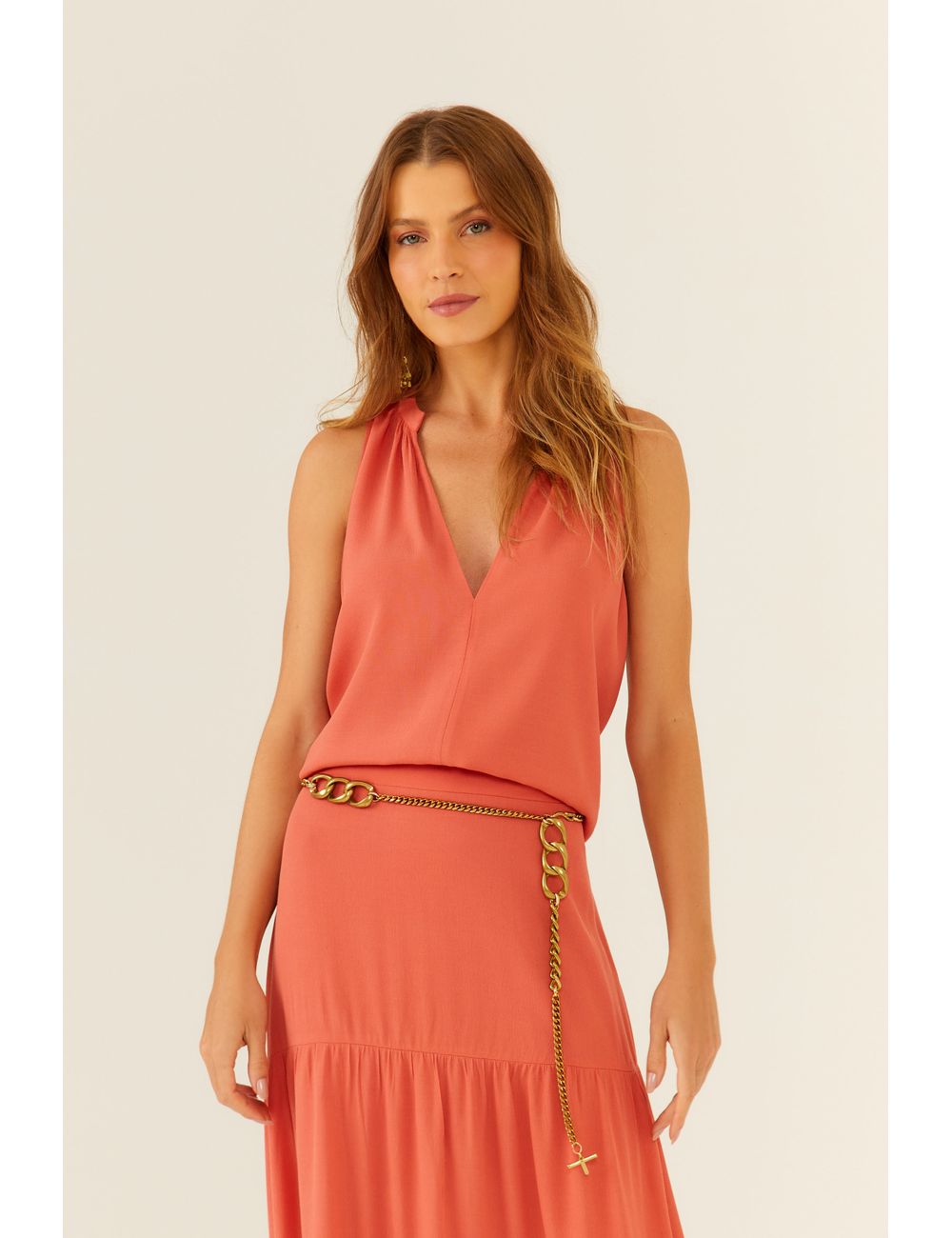 Blusa Decote Franzido