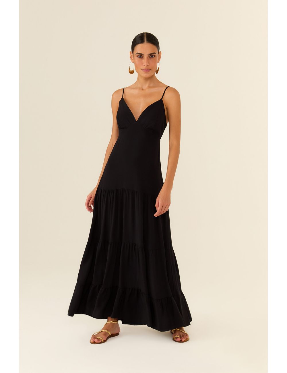 Vestido Longo Recortes