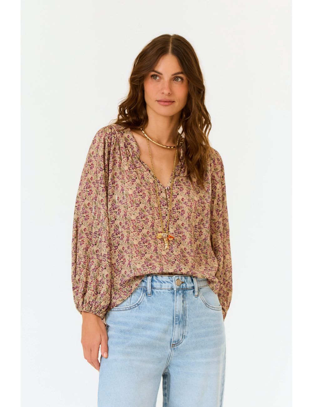 Blusa Estampa Violet