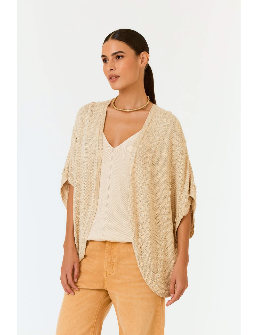 Kimono Tricot Ponto Pipoca