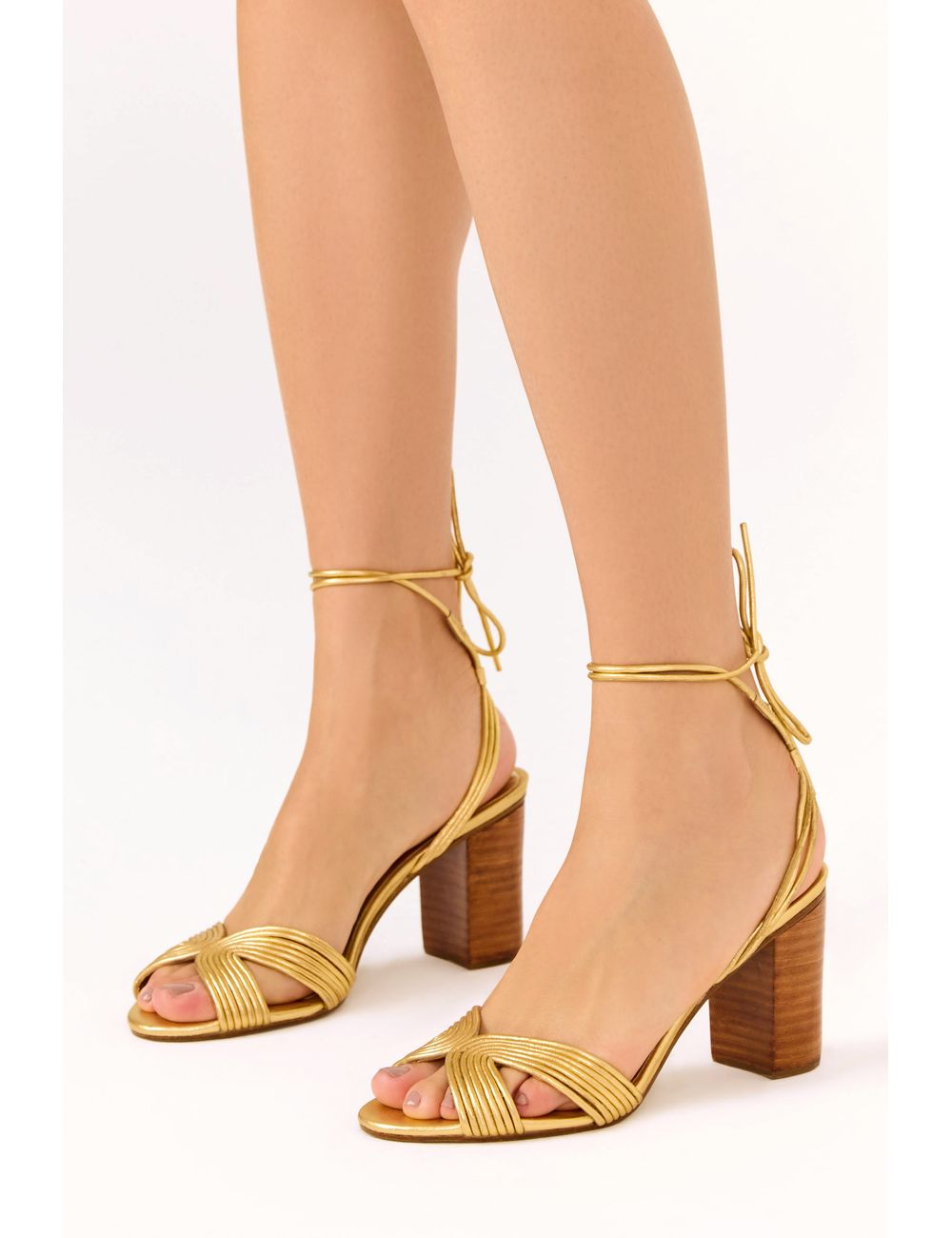 Sandália Peep Toe Amarração