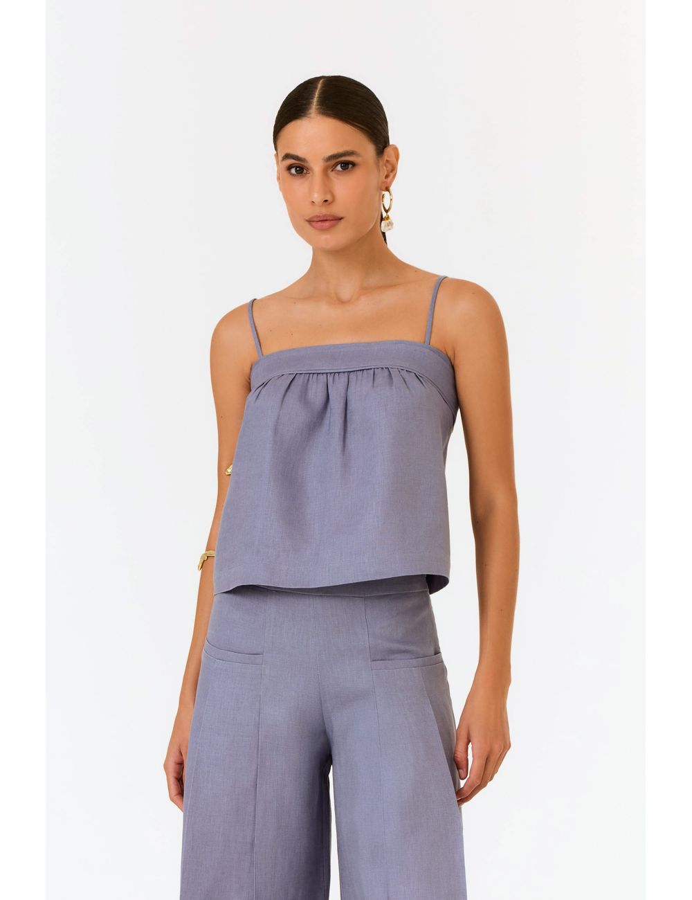 Blusa Alça Linho