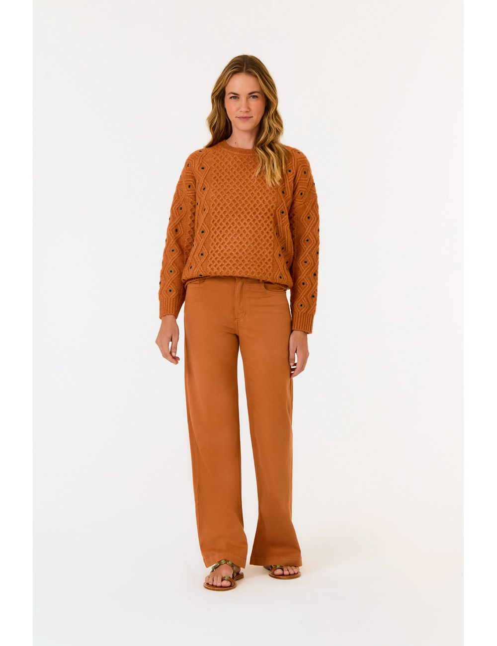 Calça Sarja Reta Fenda Soft