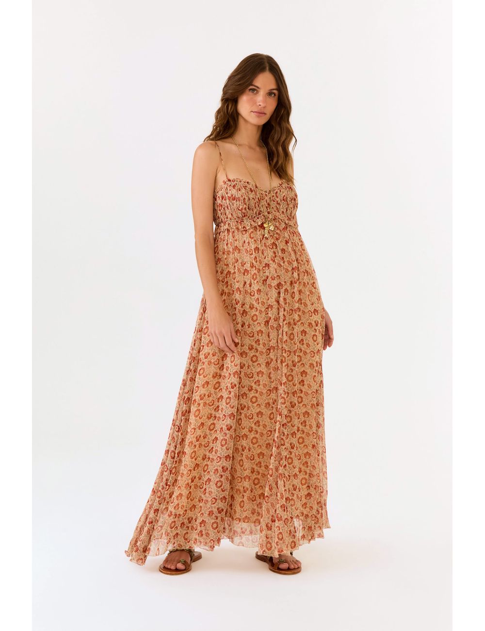 Vestido Midi Ggt Estampa Suzani