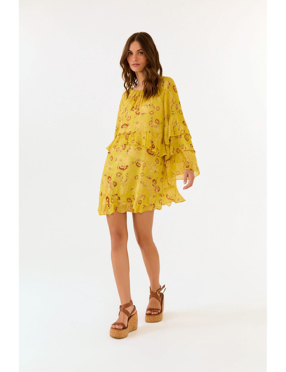 Vestido Curto Ggt Estampa Daisy