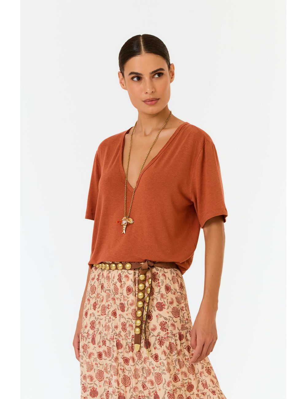 Blusa Decote v Viés a Fio