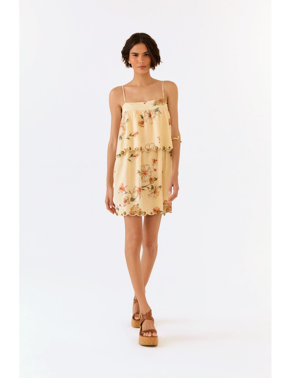 Vestido Curto Estampa Poppy