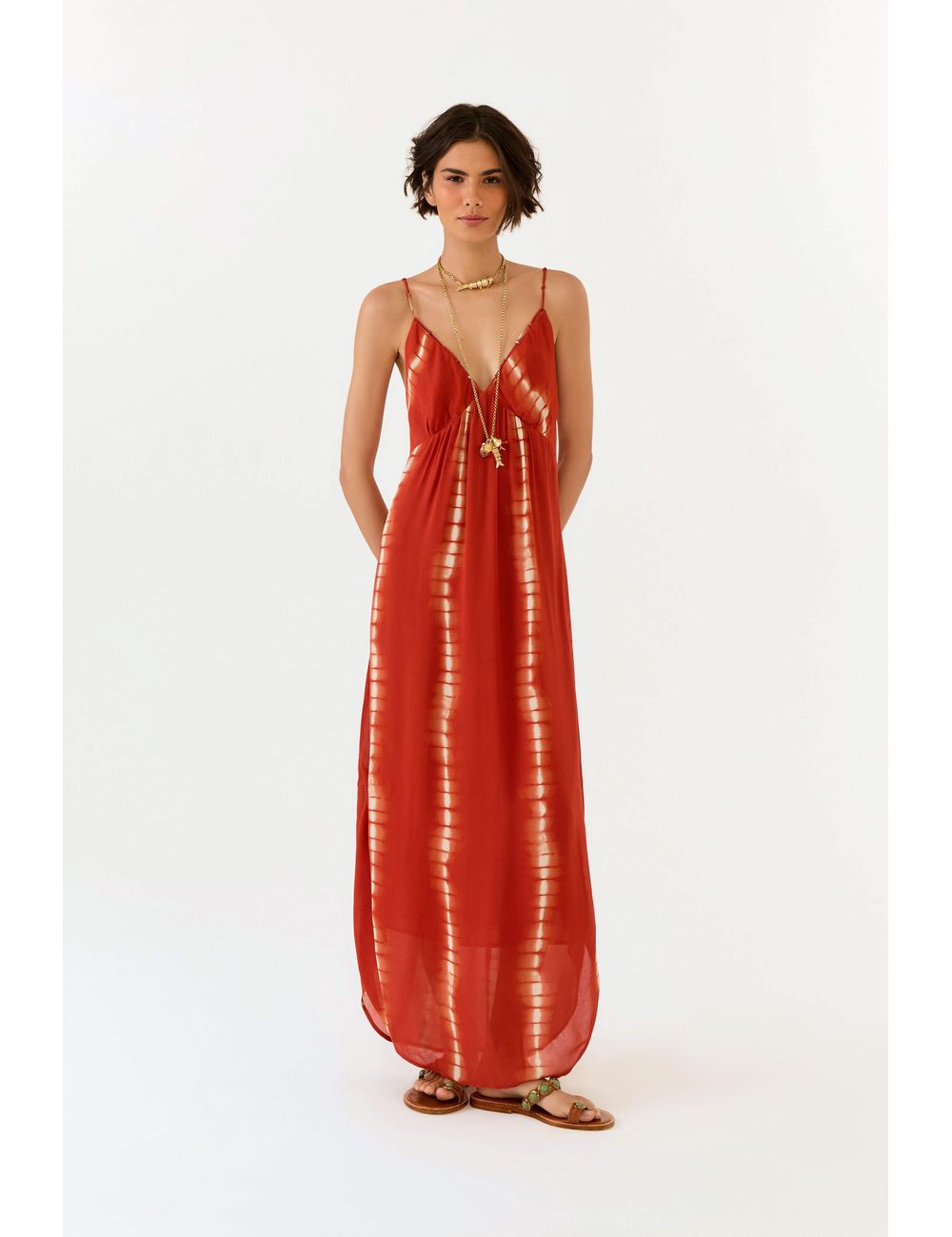 Vestido Midi Ggt Estampa Balangan