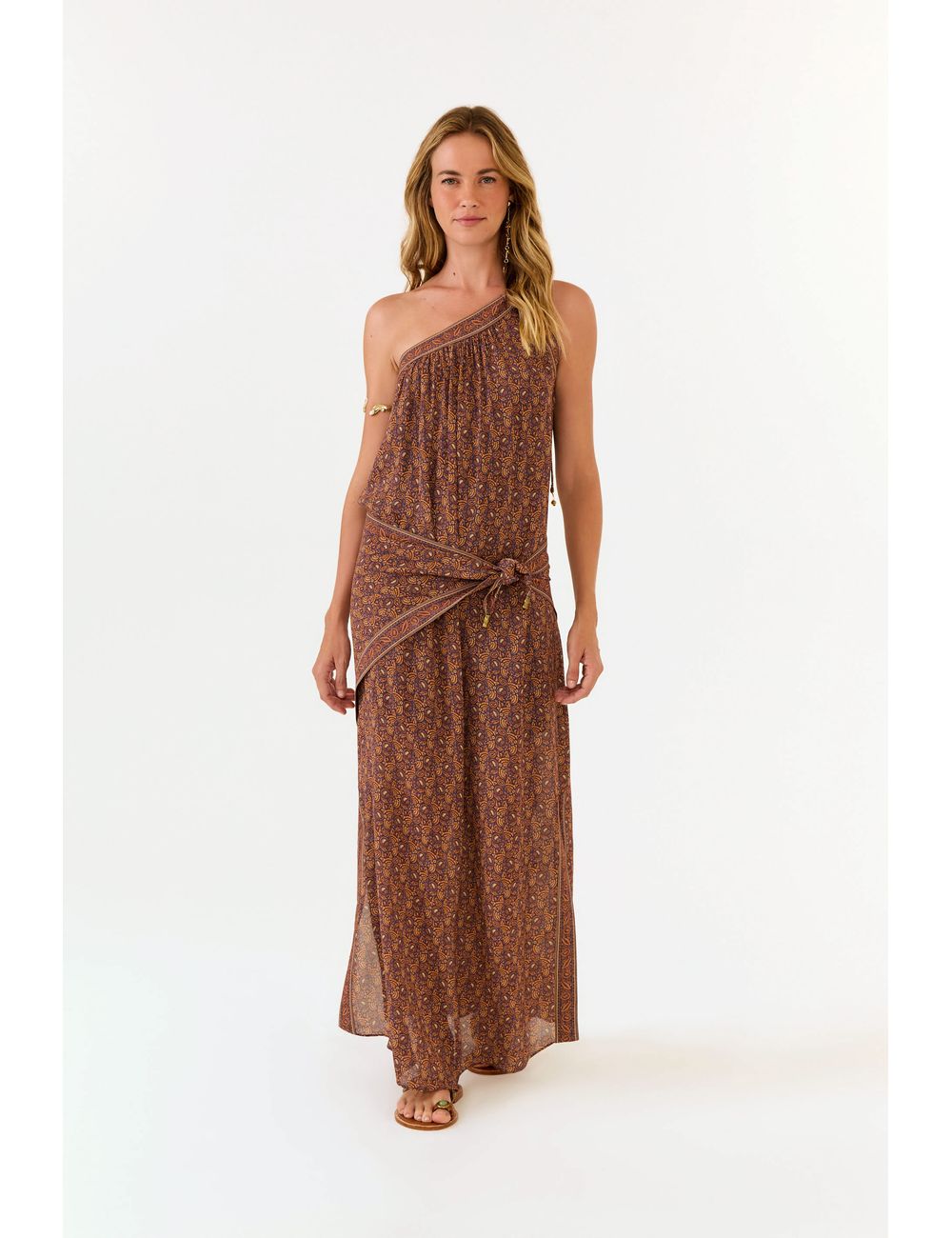 Vestido Midi Ggt Estampa Railay