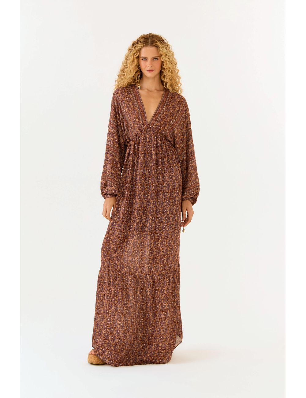 Vestido Longo Ggt Estampa Railay
