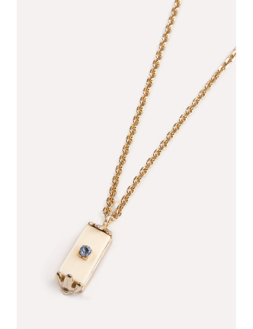 Colar Corrente Resina e Pedra – Dourado / U