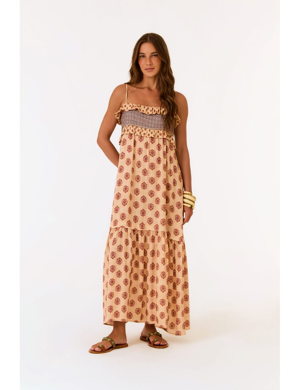 Vestido Midi Estampa Haze