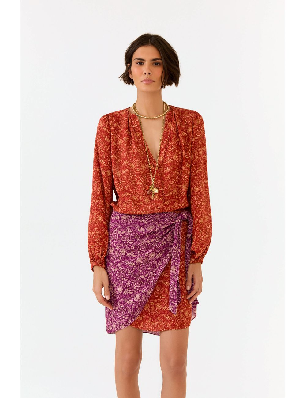 Saia Curta Ggt Estampa Wild