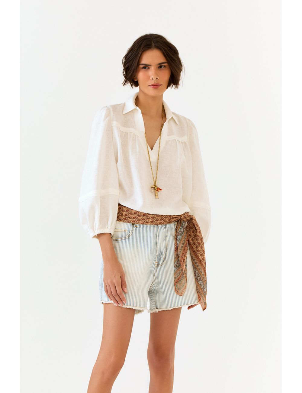 Short Jeans Listrado