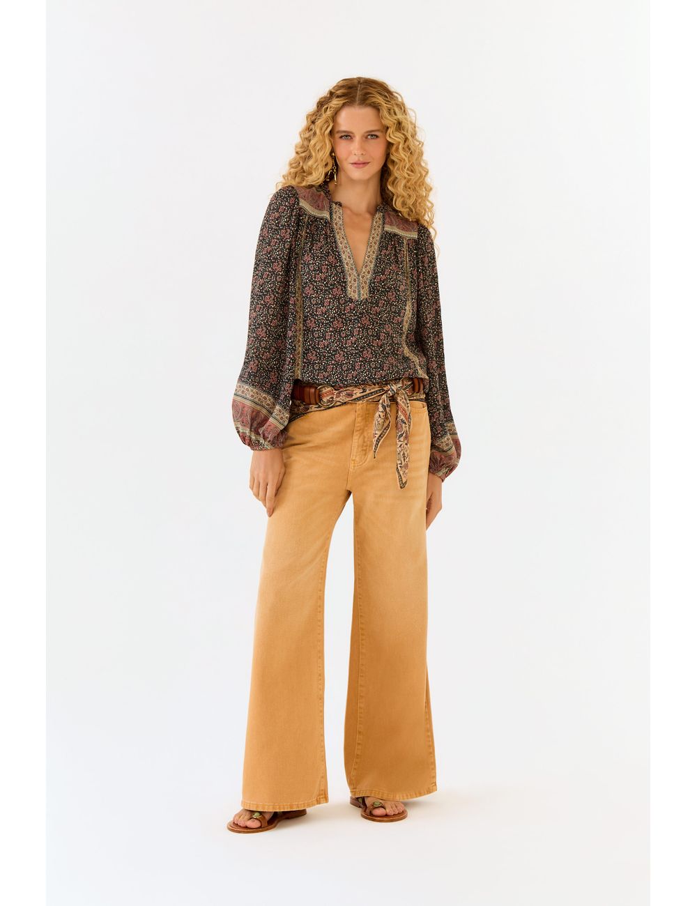 Calça Sarja Wide Leg Used