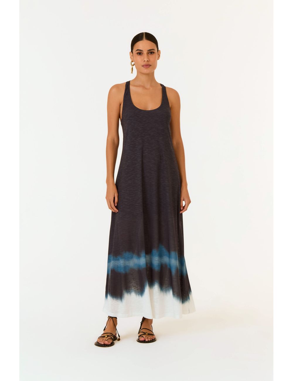 Vestido Regata Estampa Wave