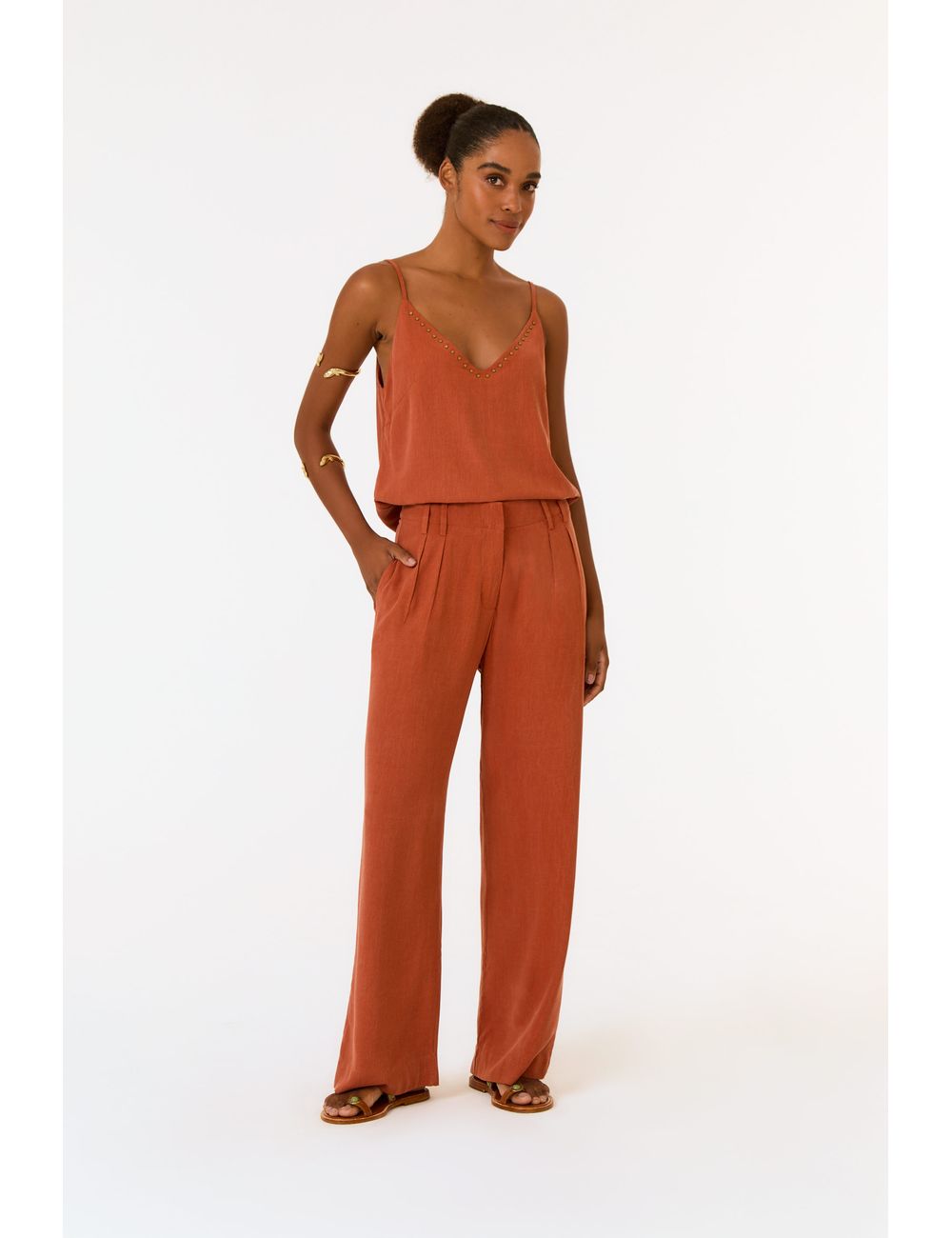 Calça Pregas
