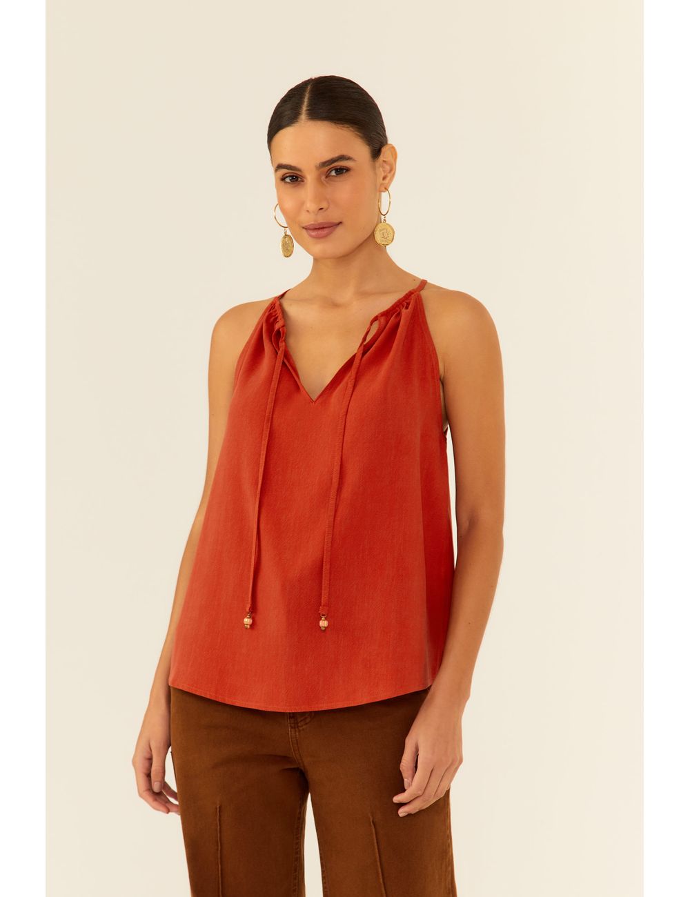 Blusa Alcinha Decote Ponteiras