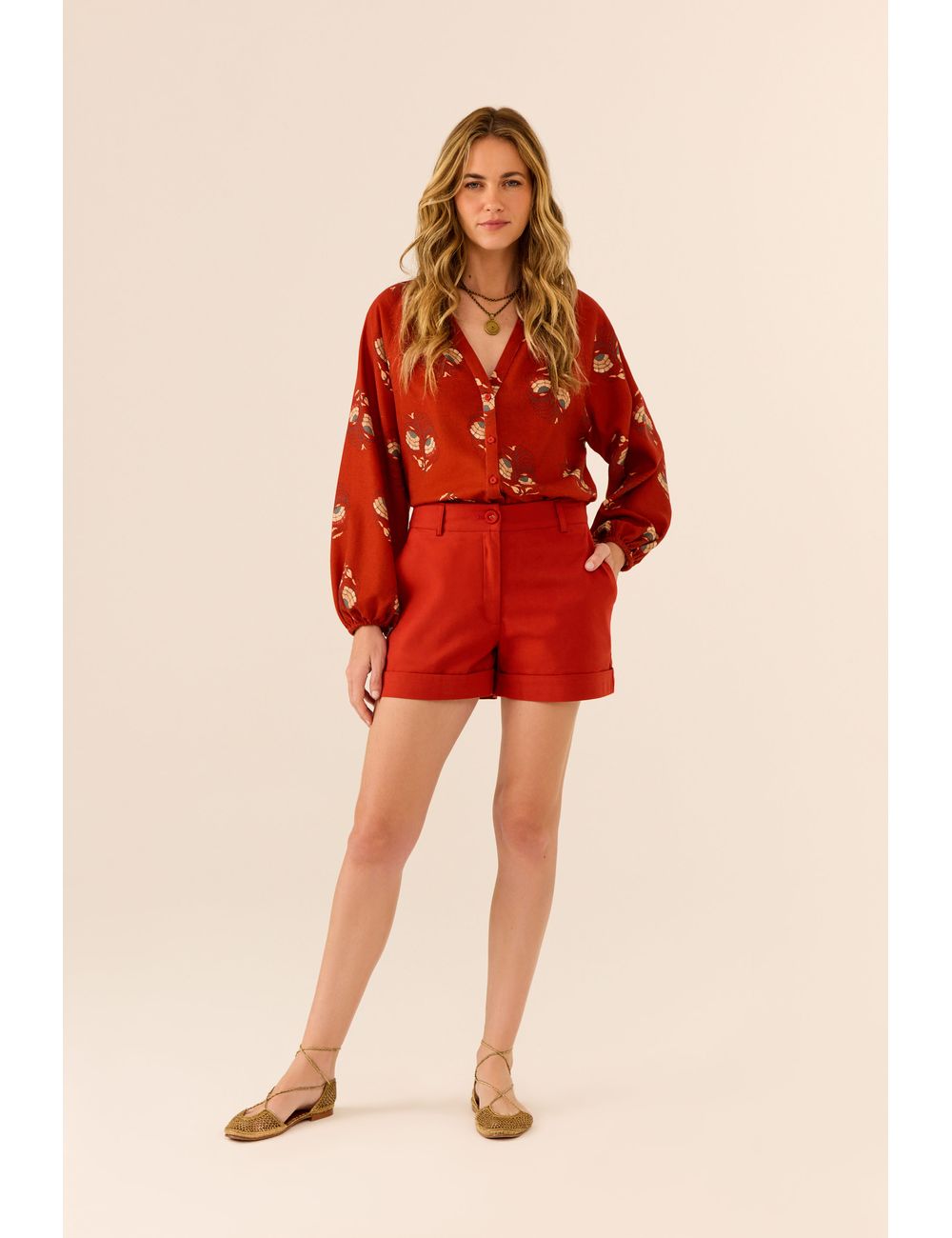 Short Alfaiataria Barra Virada