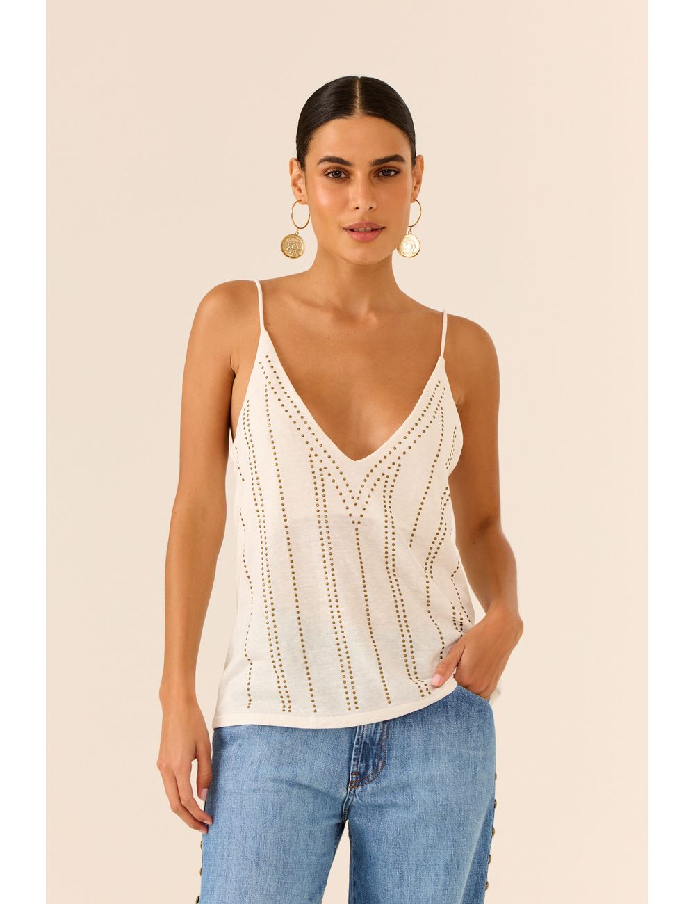 Blusa Alça Termo Listras