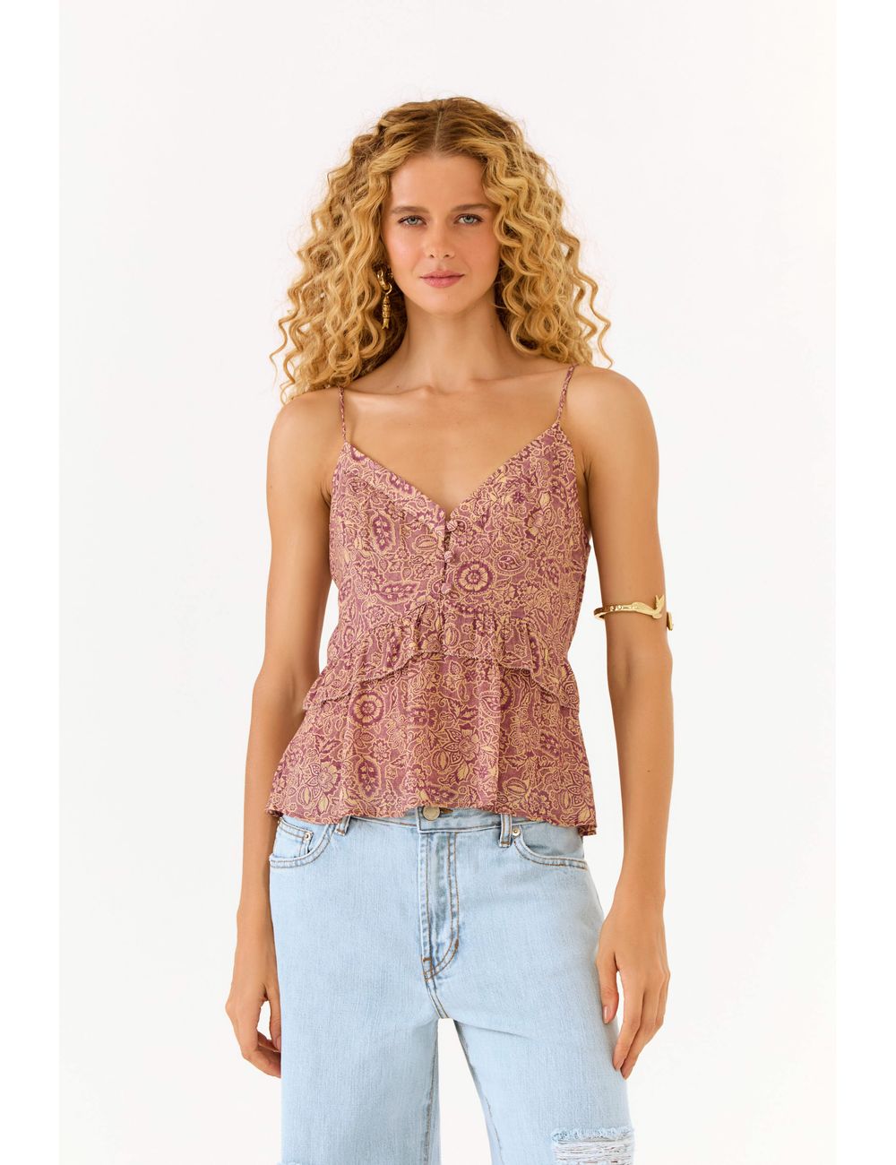 Blusa Estampa Malva