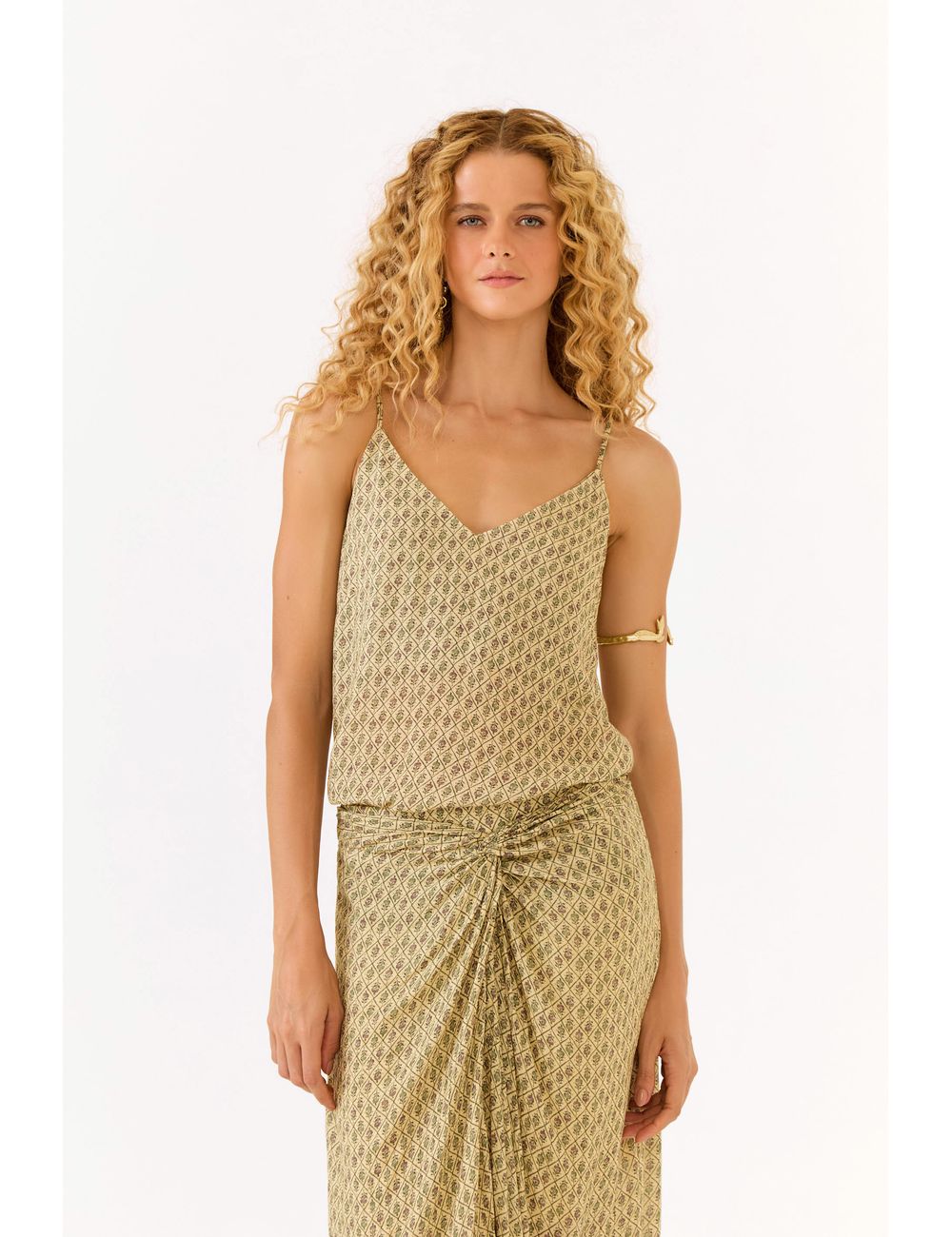 Blusa Alça Estampa Lupine