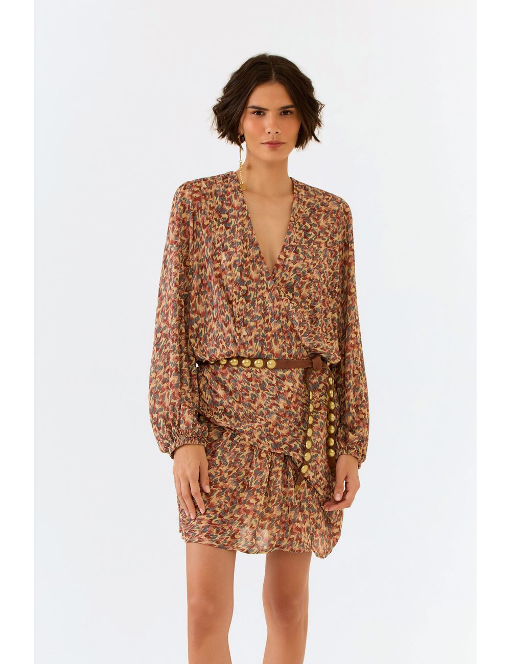 Vestido Curto Ggt Estampa Prisma