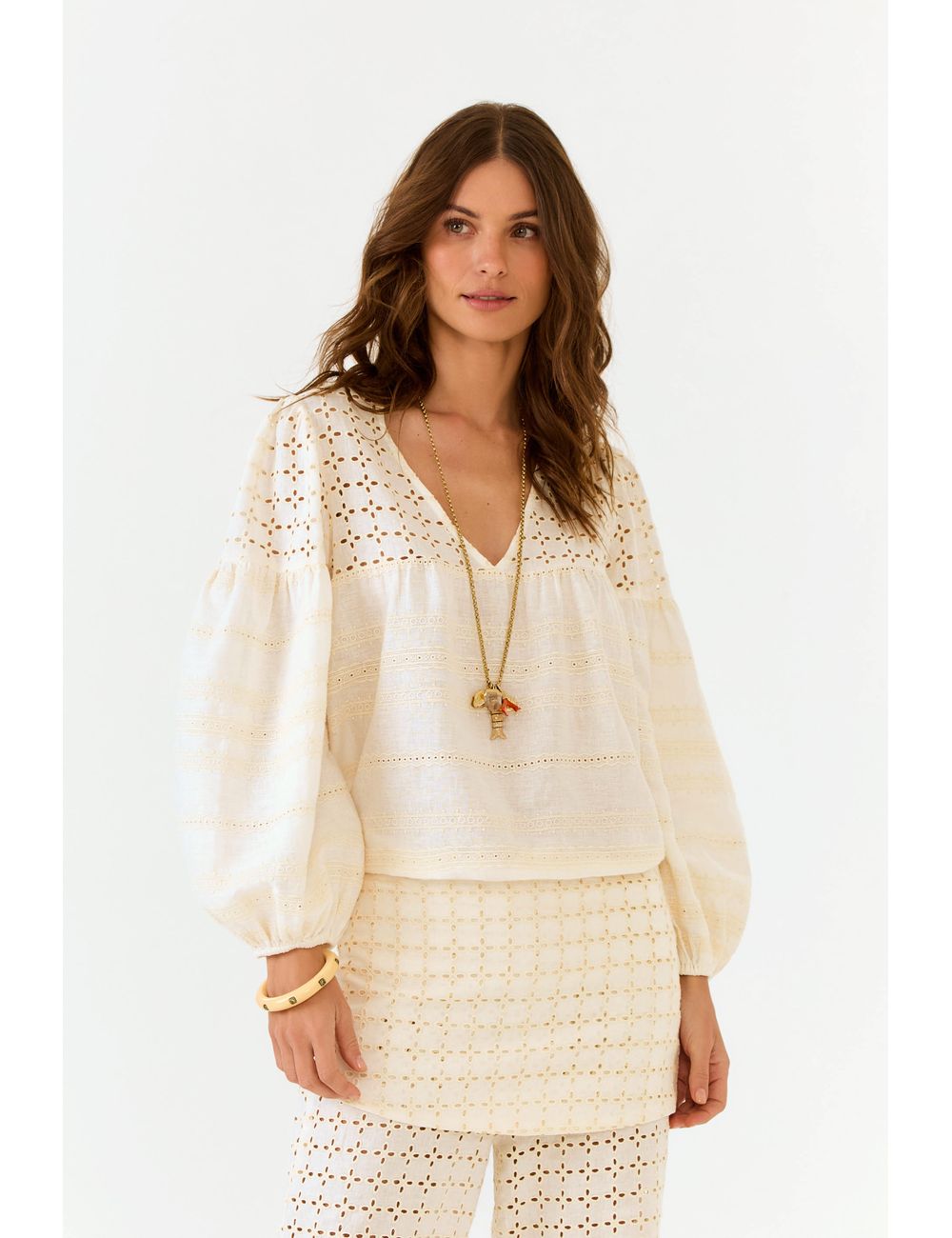 Blusa Manga Mix Laise