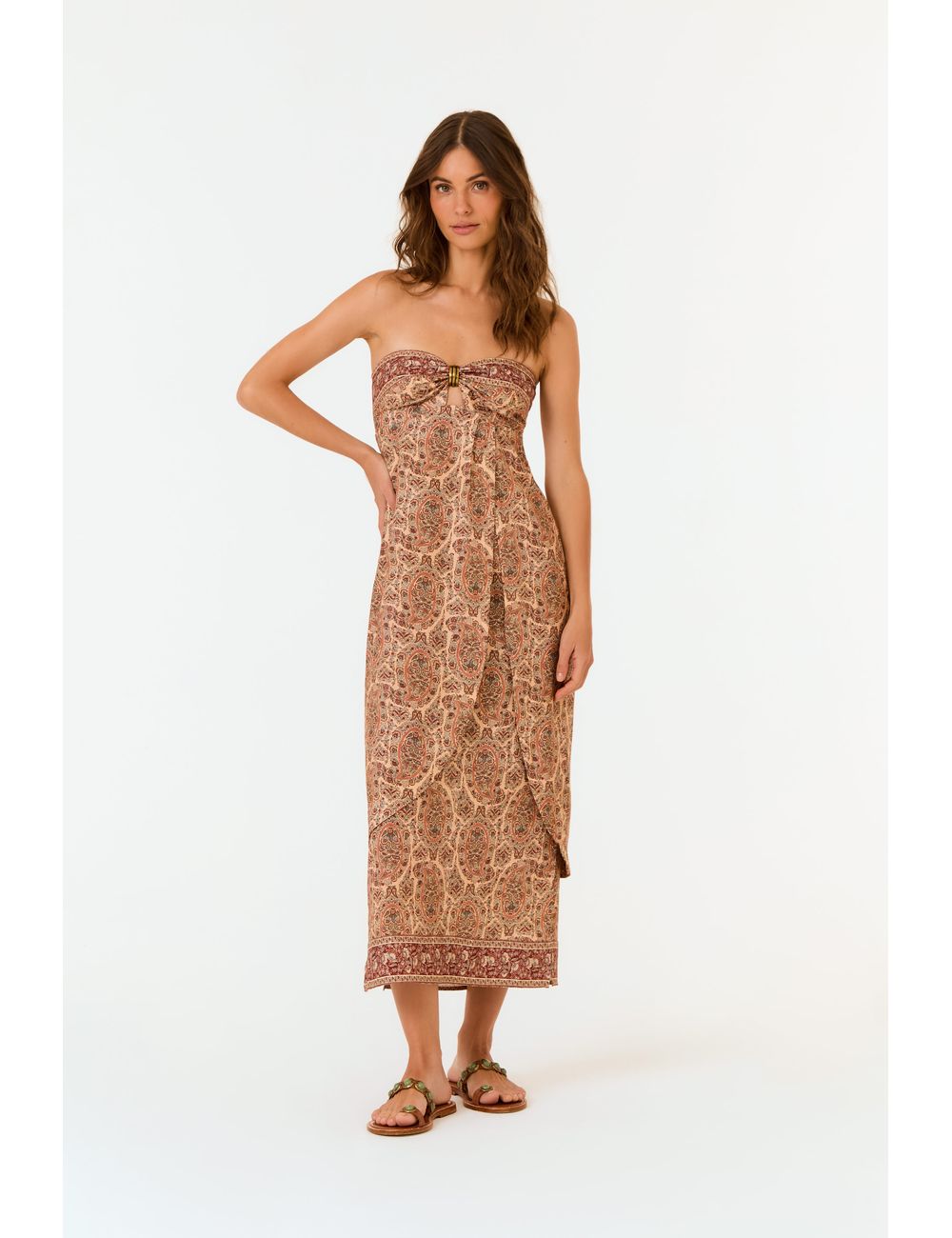 Vestido Midi Estampa Charm