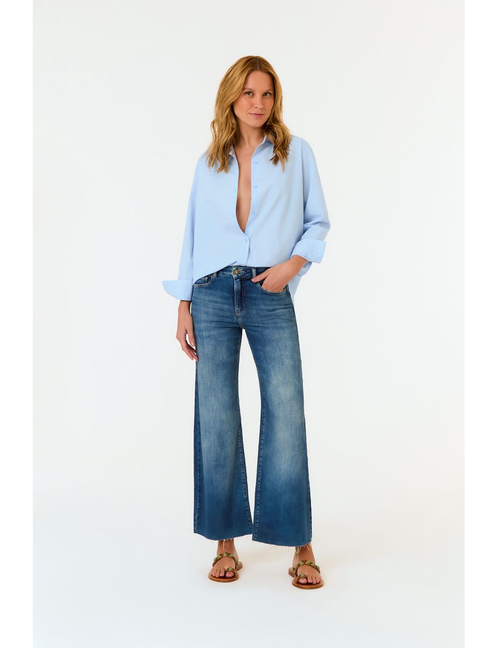 Calça Jeans Reta Used