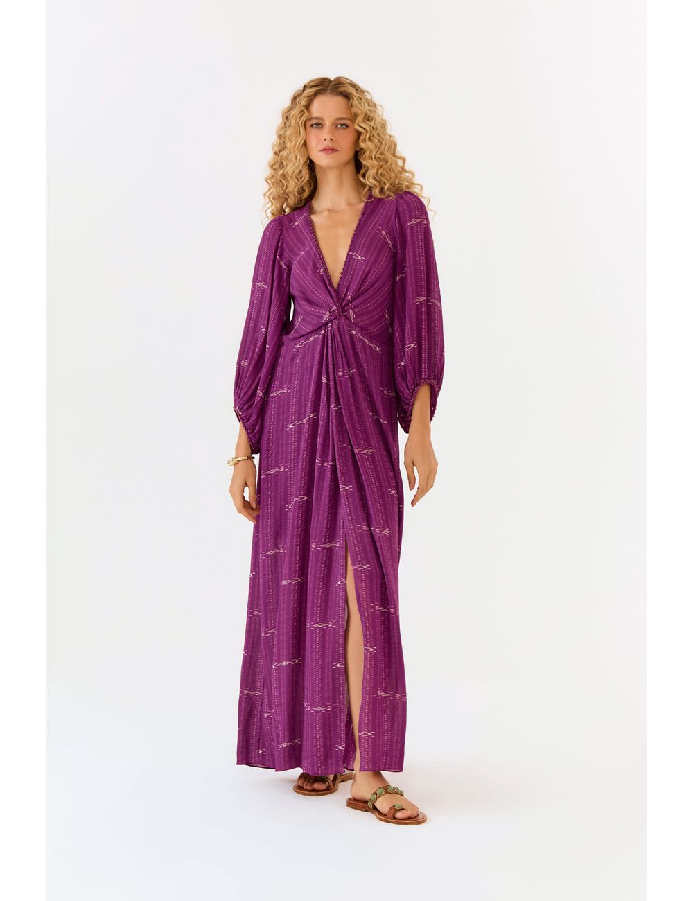 Vestido Midi Ggt Estampa Rubi