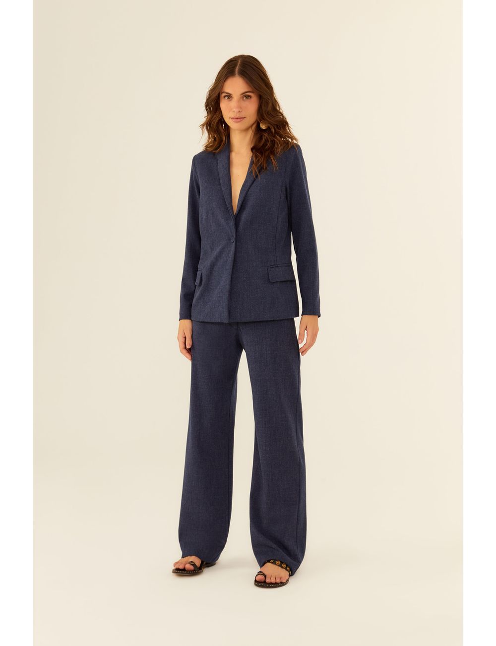 Calça Alfaiataria Reta Twill