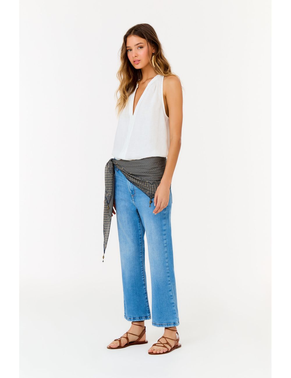 Calça Jeans Mini Flare