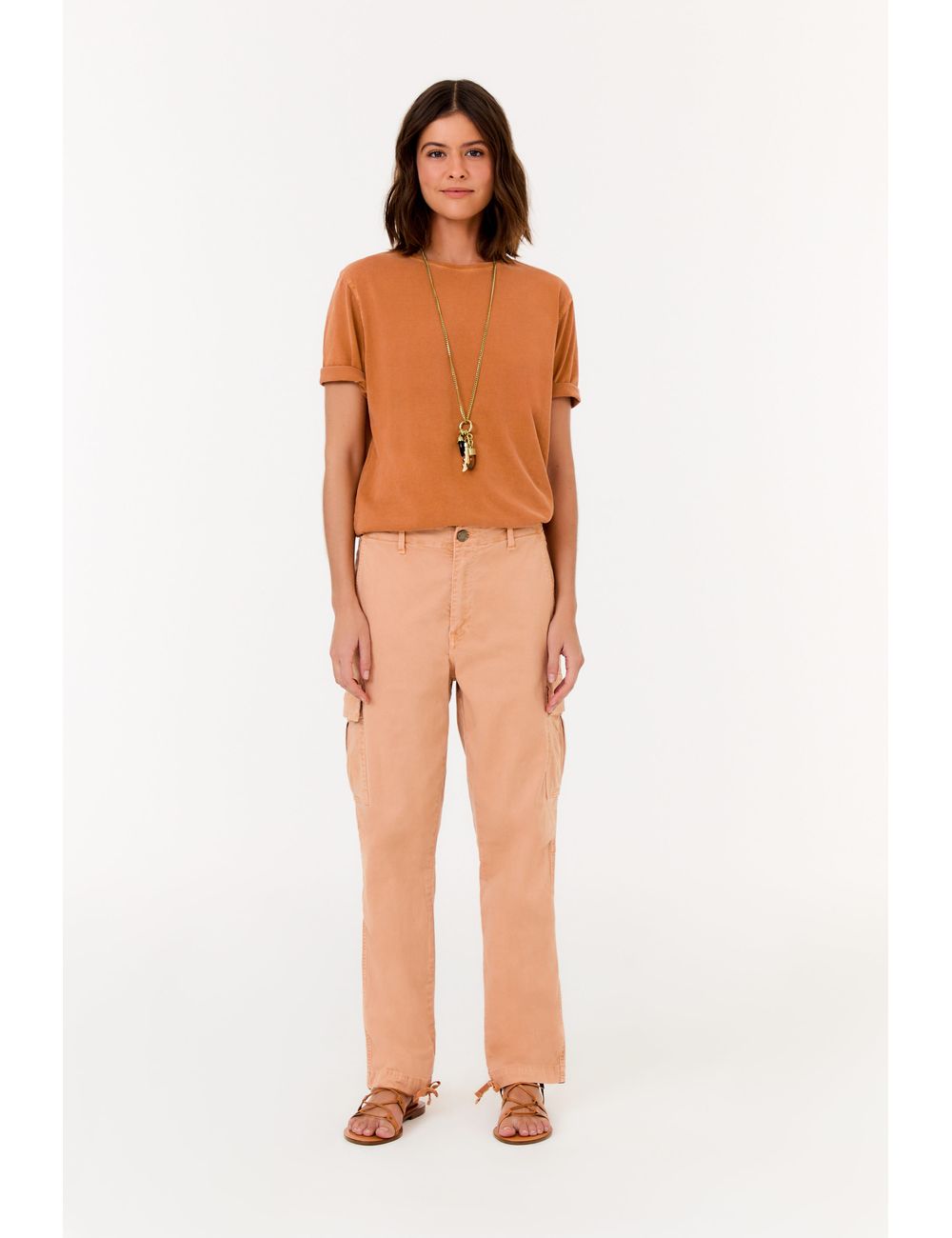 Calça Sarja Cargo