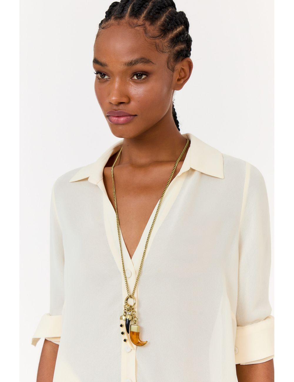 Colar Gancho Dentes – Dourado / U