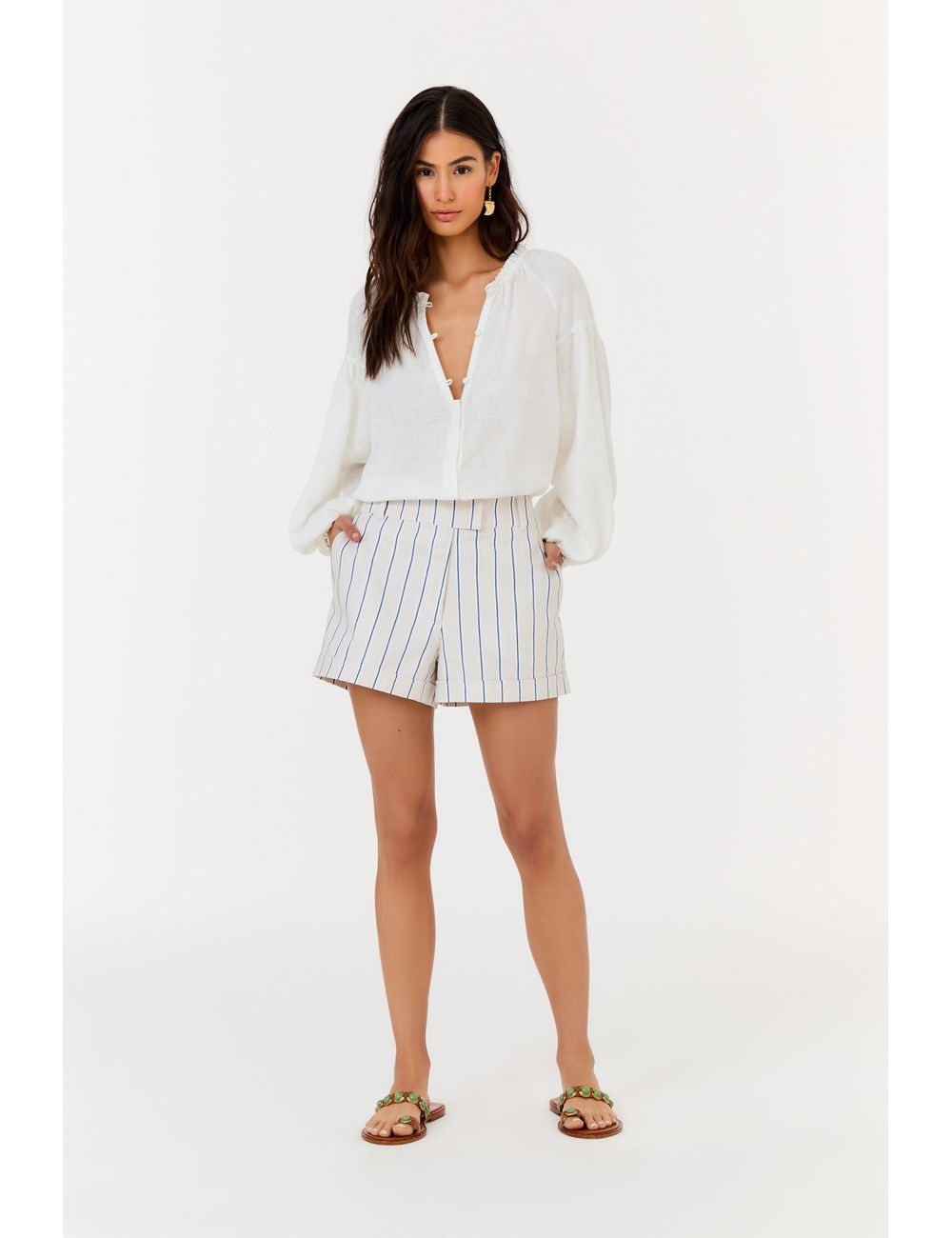 Short Alfaiataria Listras