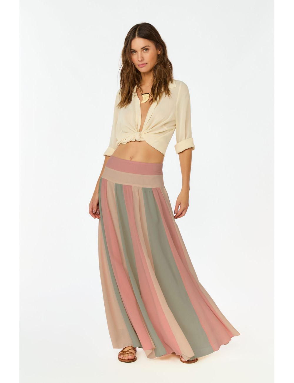 Saia Longa Ggt Tricolor