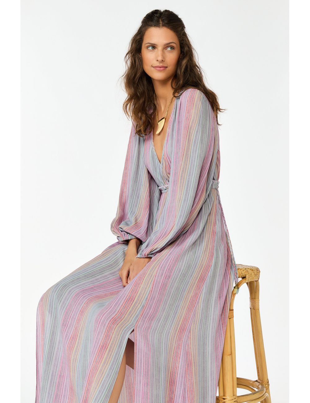 Vestido Longo Ggt Estampa Píer