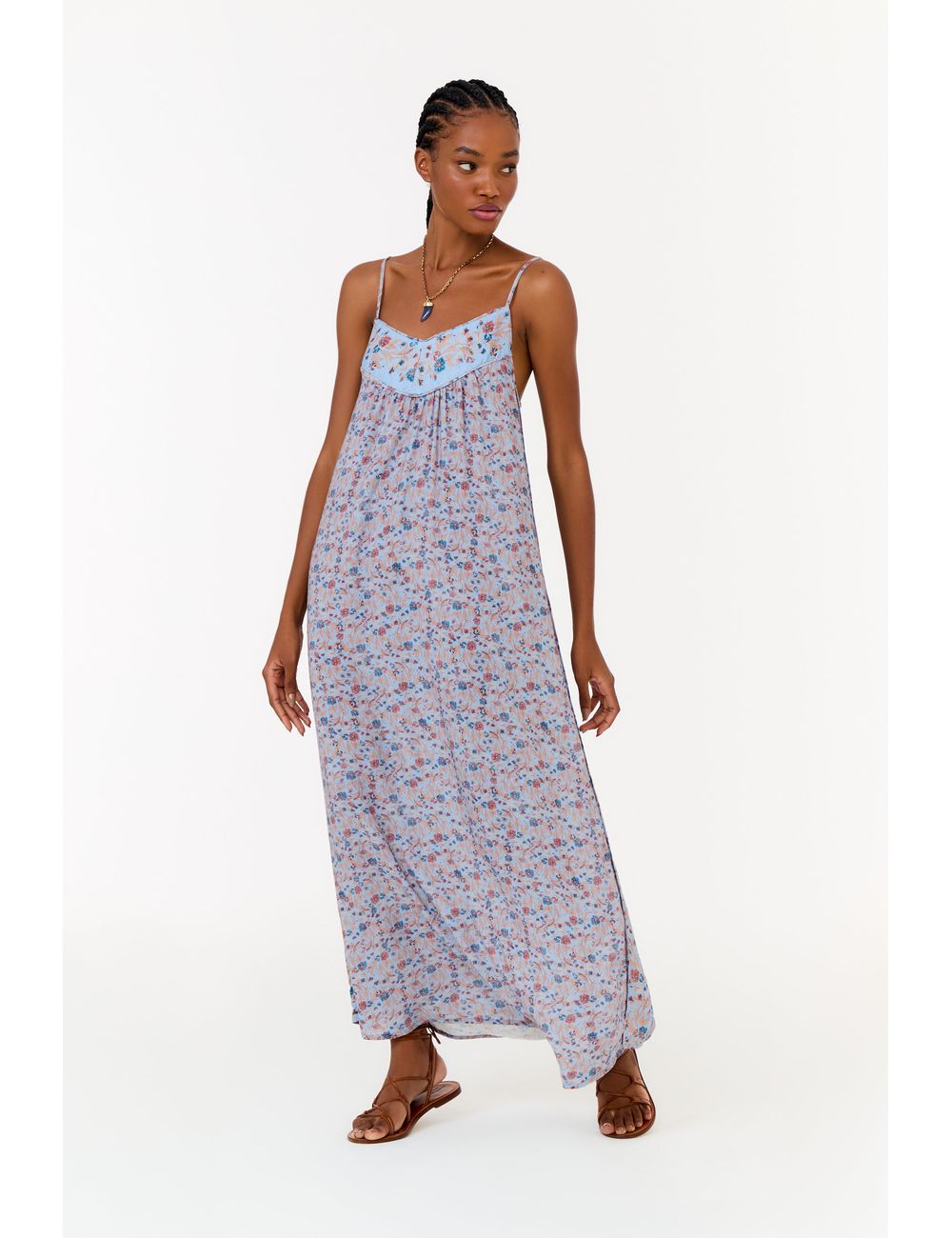 Vestido Midi Estampa Guirlanda