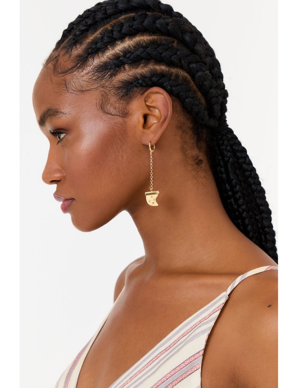 Brinco Corrente Dente - Marfim / U