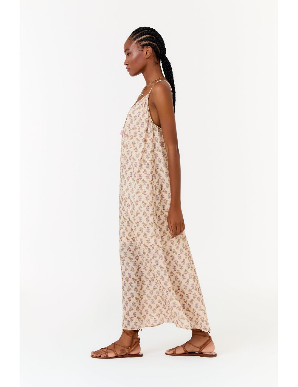 Vestido Midi Estampa Petal Mini