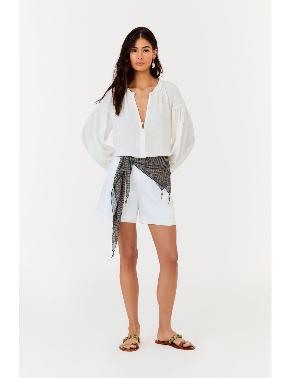 Short Alfaitaria Linho