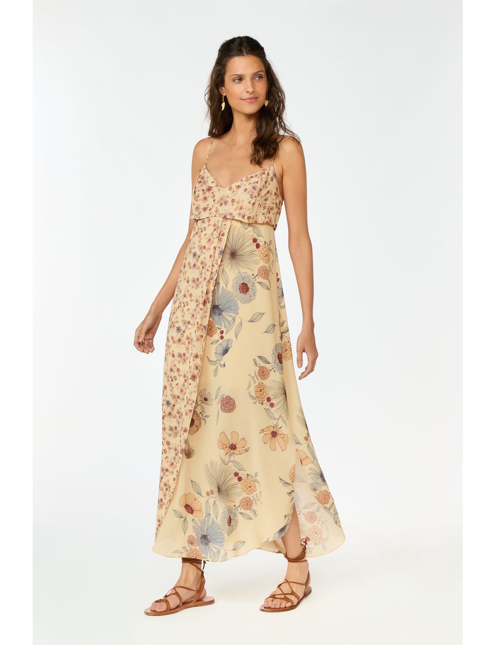 Vestido Midi Ggt Estampa Fleur