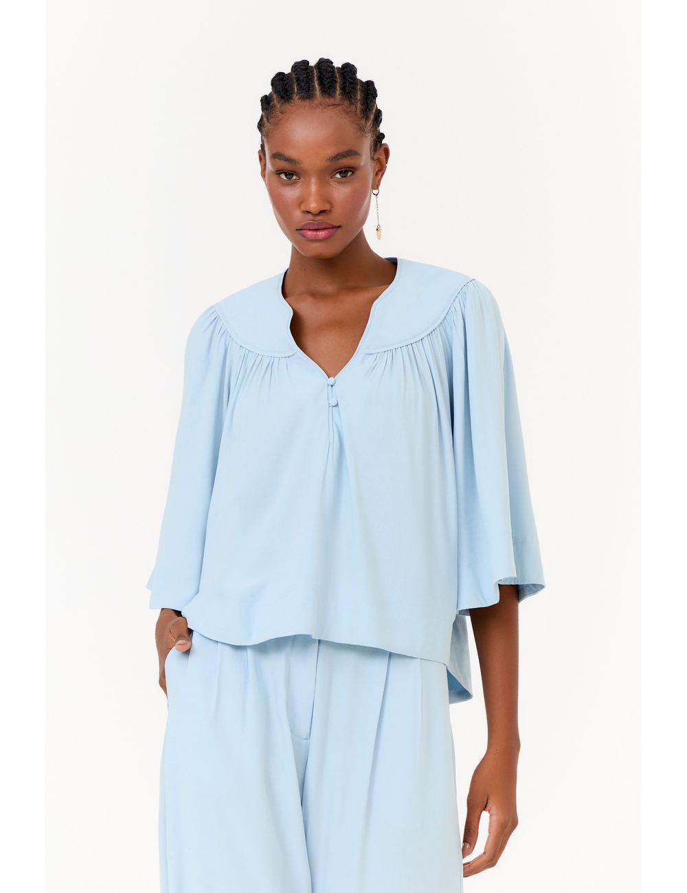 Blusa Manga Curta Pala