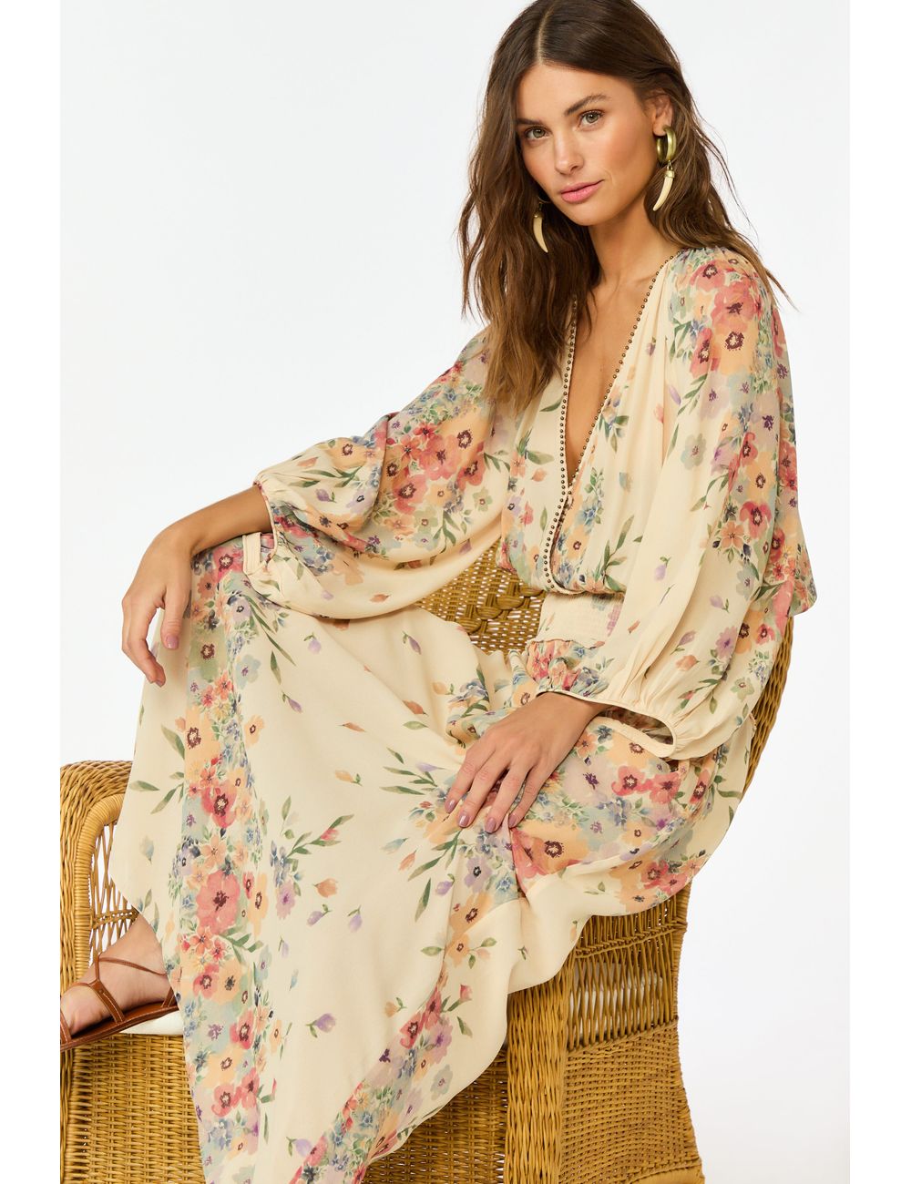 Vestido Longo Ggt Estampa Allure