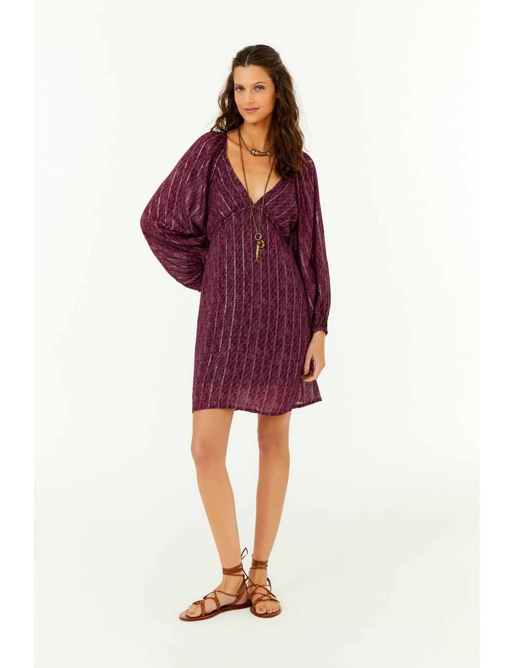 Vestido Curto Estampa Jasmim