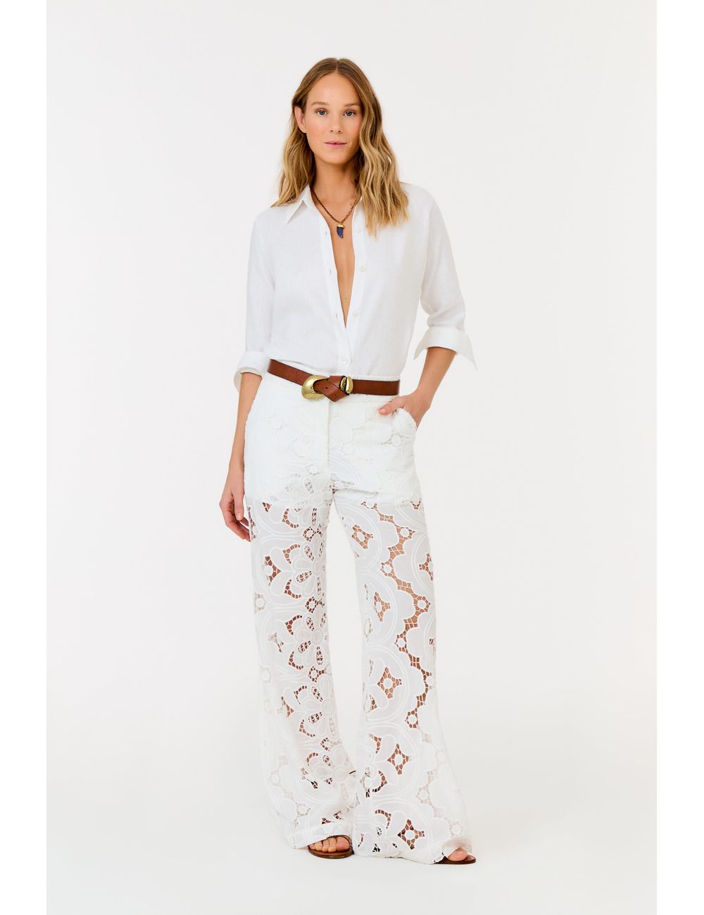 Calça Alfaiataria Renda