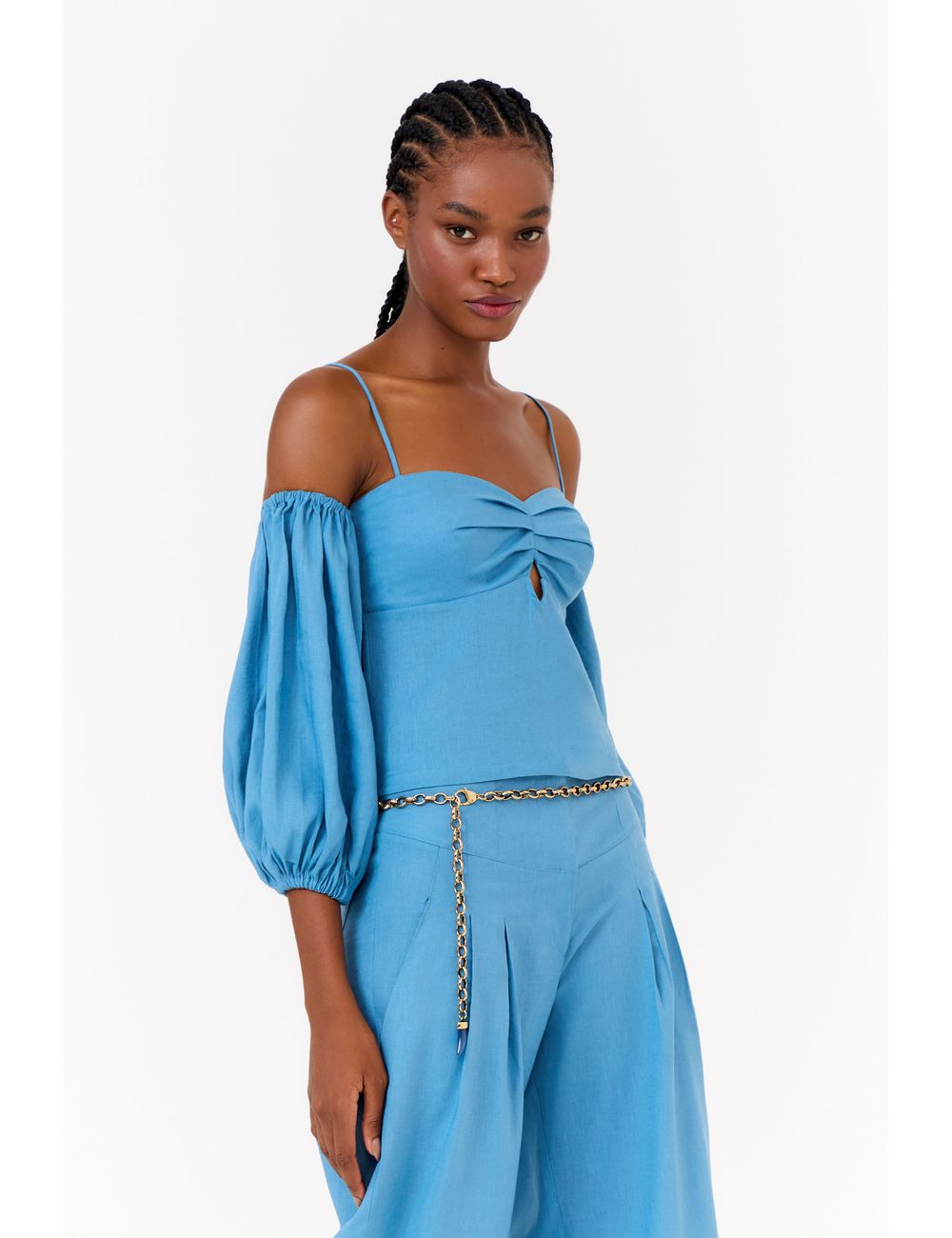 Blusa Alcinha Manga Bufante