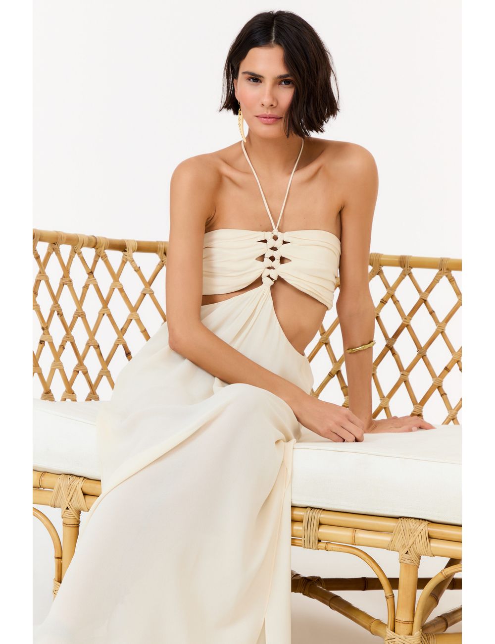 Vestido Midi Vazados Ggt