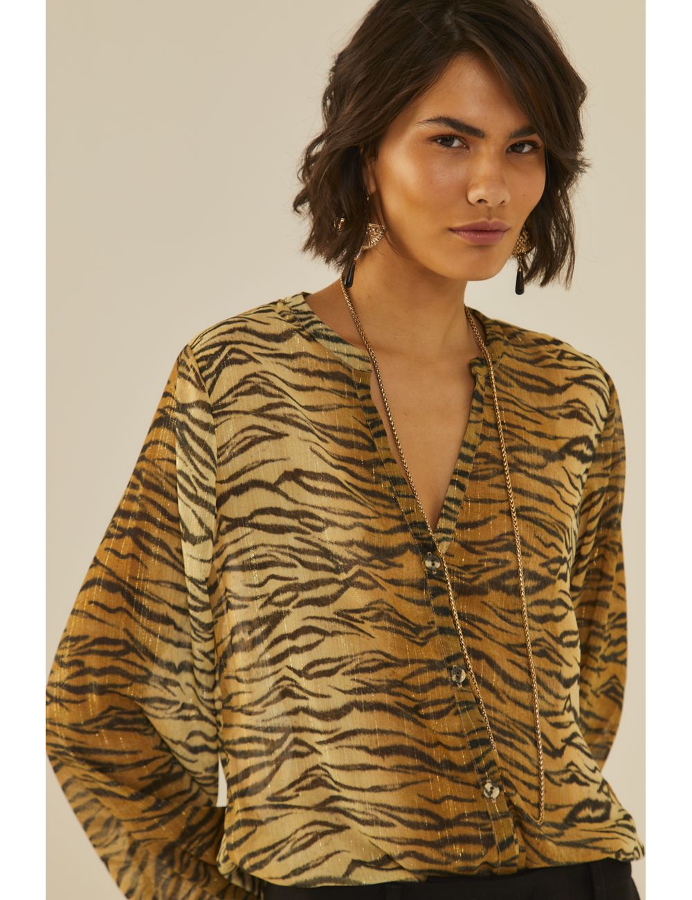 Camisa Estampa Selva